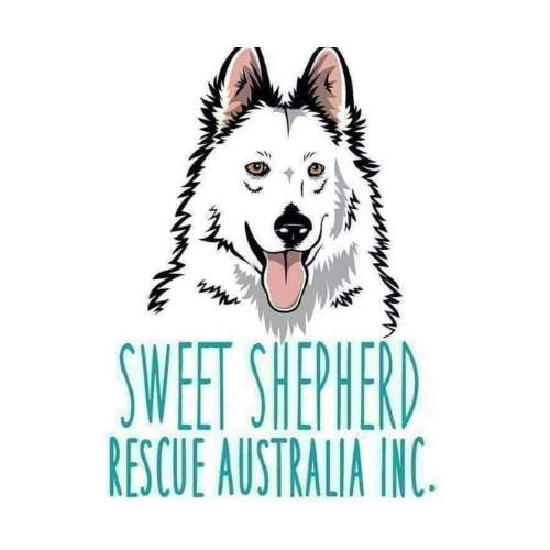 Logo of Sweet Shepherd Rescue Australia Inc. with dog.
